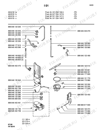 Взрыв-схема посудомоечной машины Arthur Martin ASI619X  EDELSTAHL - Схема узла Section4